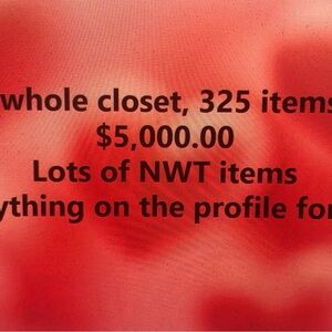 The whole closet for $5k,